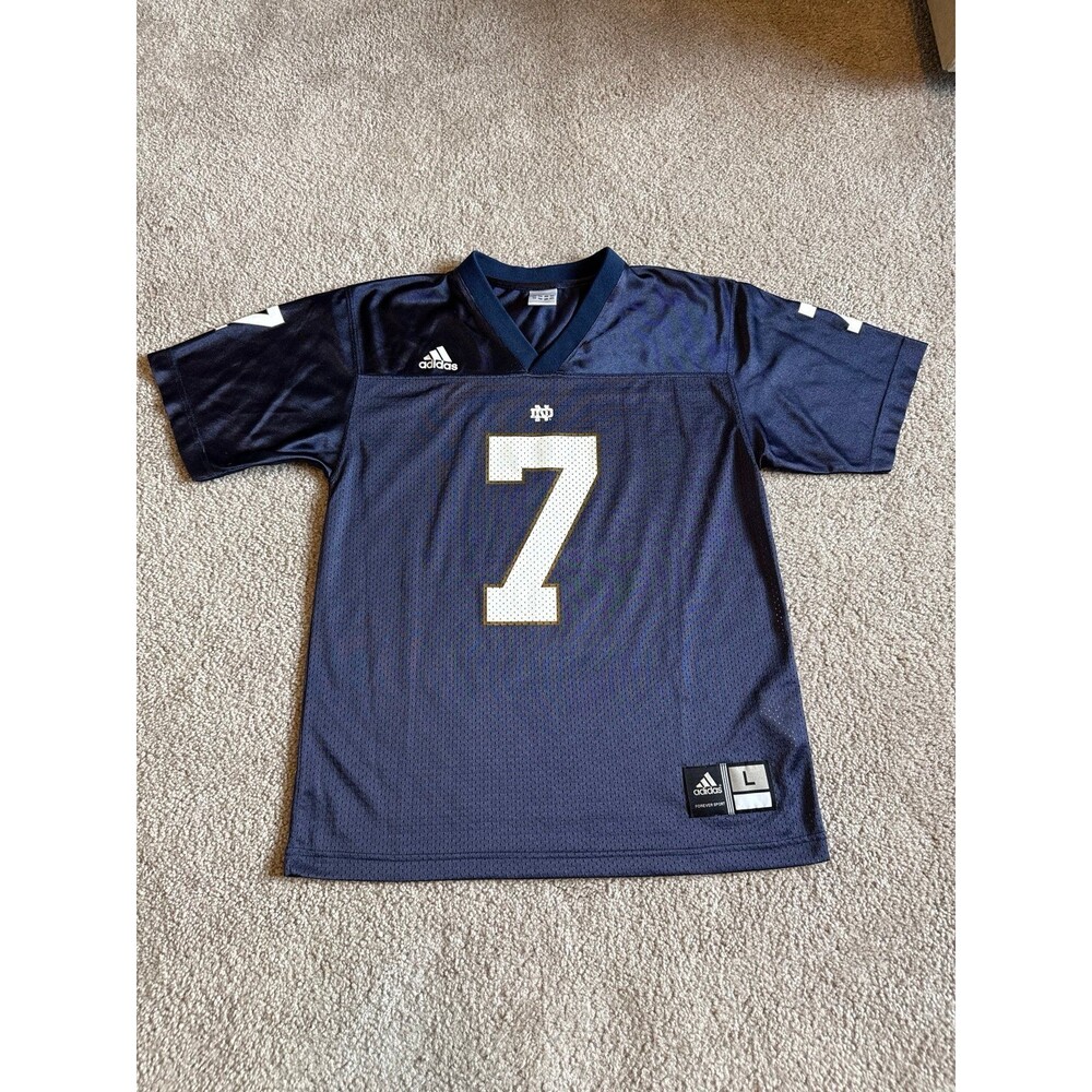 Notre Dame Fighting Irish Adidas Youth Football Jersey Size XL